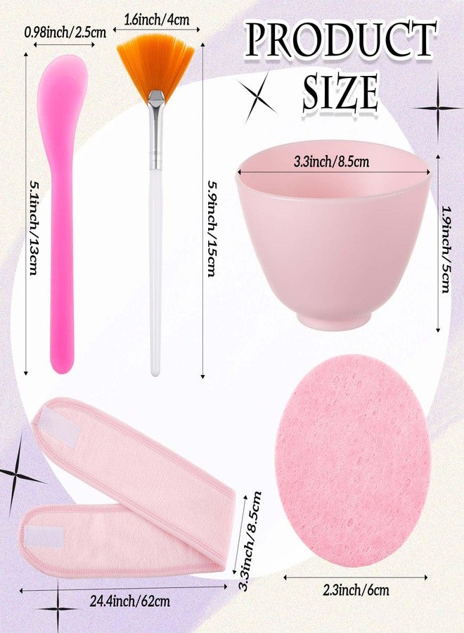 Reallnaive 37 Pcs Face Mask Mixing Bowl Set for Esthetician Supplies Tool Kit with Facial Mask Bowl Stick Spatula Soft Brushes Wet Puff Headband Clay Applicator Tools - Image 2